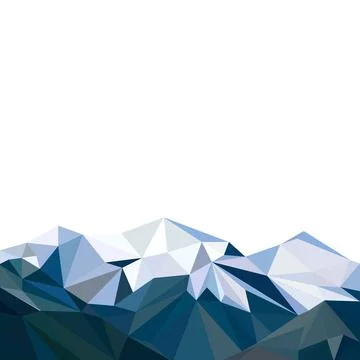 Vector background with mountains Stock Illustration