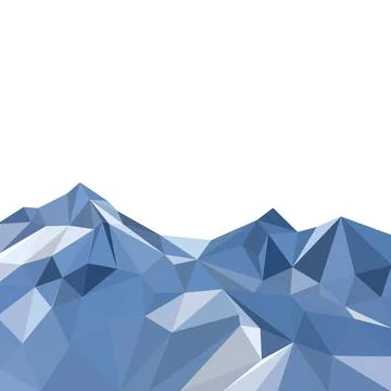 Vector background with mountains Stock Illustration