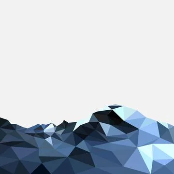 Vector background with mountains Stock Illustration