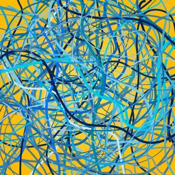 Vector background with moving blue lines Illustrazione stock