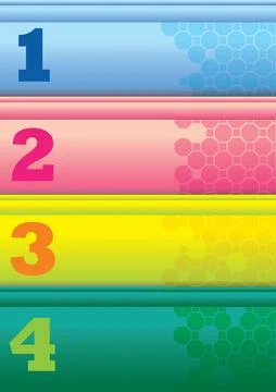 Vector background with number Illustrazione stock