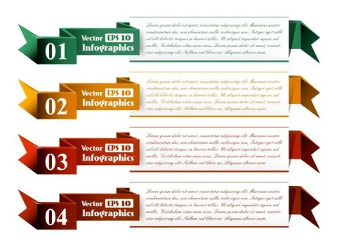 Vector Background Number Options Banner &amp; Card Stock Illustration