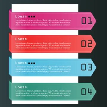 Vector Background Number Options Banner &amp; Card Stock Illustration