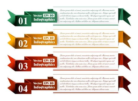Vector Background Number Options Banner Card Vector Background Number Opti... Stock Photos