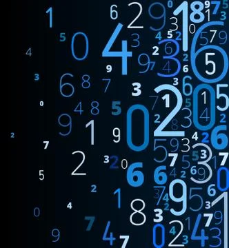 Vector background from numbers 스톡 일러스트