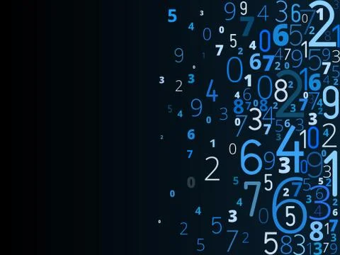 Vector background from numbers Illustrazione stock
