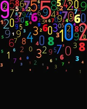 Vector background from numbers Illustrazione stock