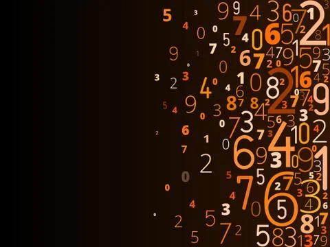 Vector background from numbers Stockillustratie