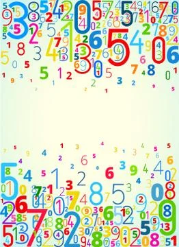 Vector background from numbers Stock Illustration