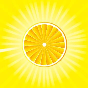 Vector background with oranges Illustrazione stock