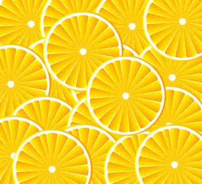 Vector background with oranges 스톡 일러스트