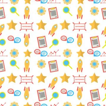 Vector background for outsource Stock Illustration