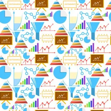 Vector background for outsource Stockillustratie