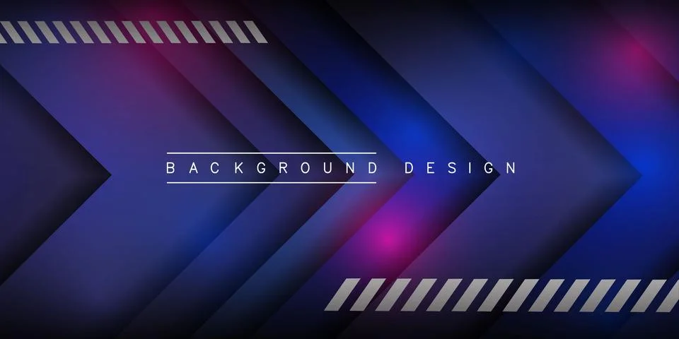 Vector background overlapping arrows on space for text and message artwork .. Stock Illustration