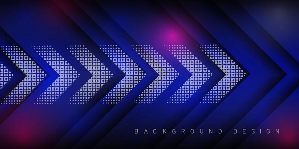 Vector background overlapping arrows on space for text and message artwork .. Stock Illustration