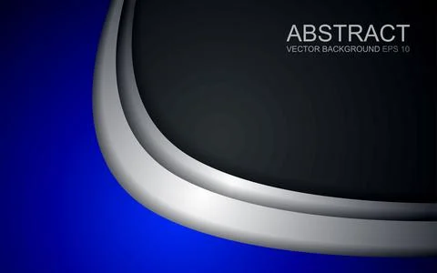Vector background of overlapping curves with space for text design. Stock Illustration