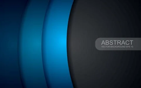 Vector background of overlapping curves with space for text design. Stock Illustration