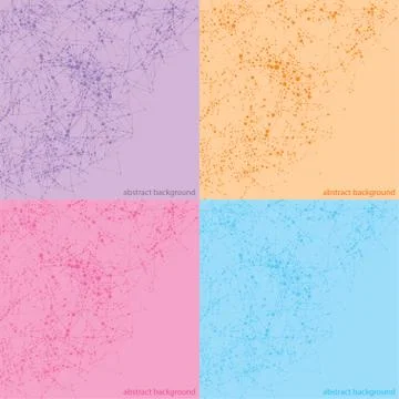 Vector background. Partially substituted line. Stock Illustration