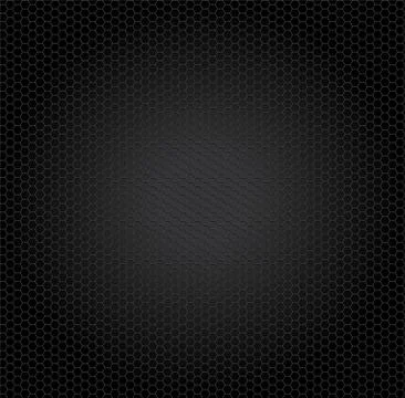 Vector background pattern of black honeycomb cells Stock Illustration