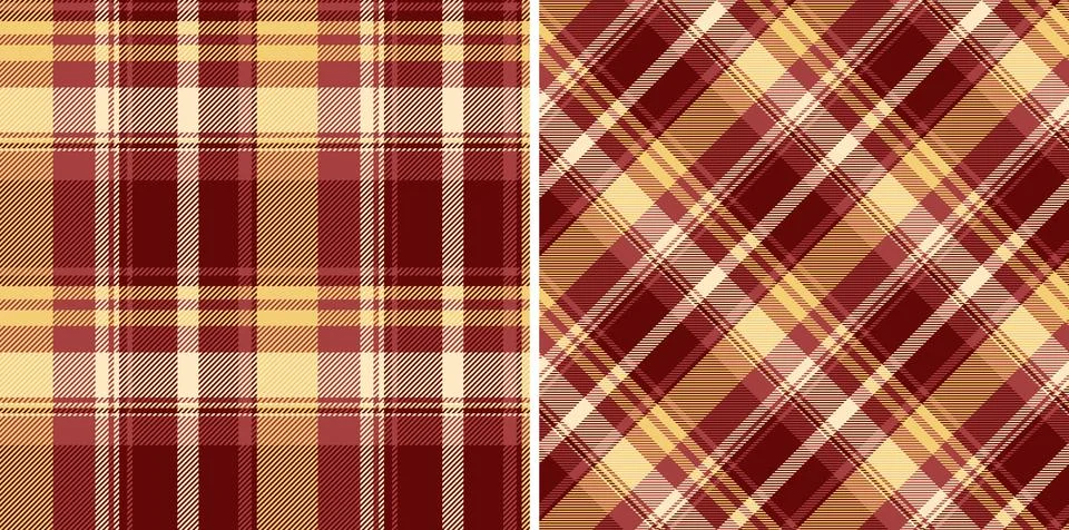 Vector background pattern of plaid seamless textile with a fabric tartan te.. Illustrazione stock