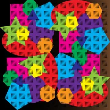 Vector background pattern in rich bright colors Stock Illustration