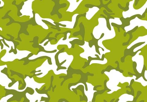 Vector background pattern of summer army camouflage, Green and yellow color s Stock Illustration
