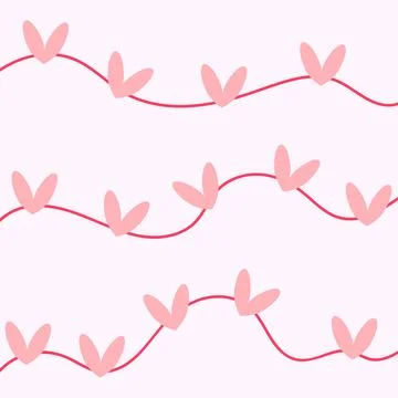 Vector background, pattern for Valentine's Day. Delicate background for design. Illustrazione stock