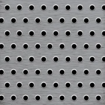 Vector background pattern of wholes in grey metal イラスト素材