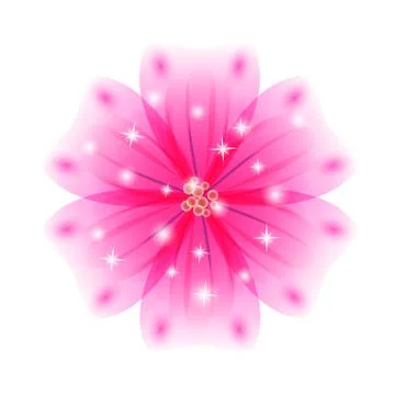 Vector background with pink flowers. EPS 10. Stock Illustration