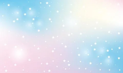 Vector background with pink gradient and stars Stock Illustration