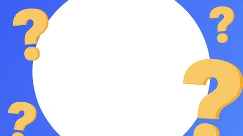 Vector background with question mark frame Stock Illustration