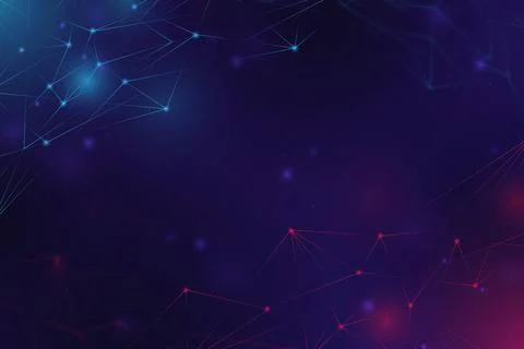 Vector background with realistic abstract technology particles for free Stock Illustration