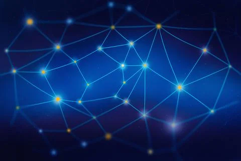 Vector background with realistic abstract technology particles for free 库存插图