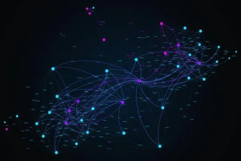 Vector background with realistic abstract technology particles for free イラスト素材