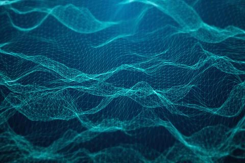 Vector background with realistic abstract technology particles for free 库存插图