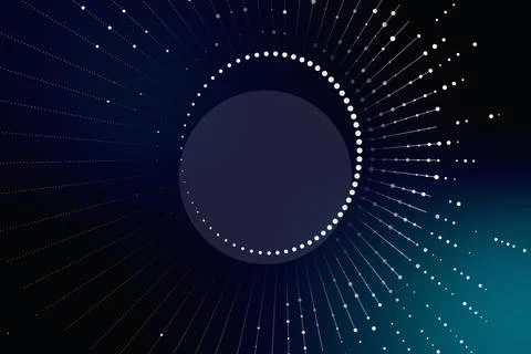 Vector background with realistic abstract technology particles for free Stockillustratie