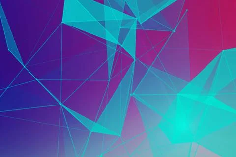 Vector background with realistic abstract technology particles for free 库存插图