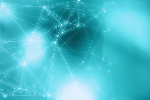 Vector background with realistic abstract technology particles for free Stock Illustration