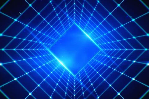 Vector background with realistic abstract technology particles for free 库存插图