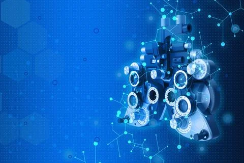 Vector background with realistic abstract technology particles for free 库存插图