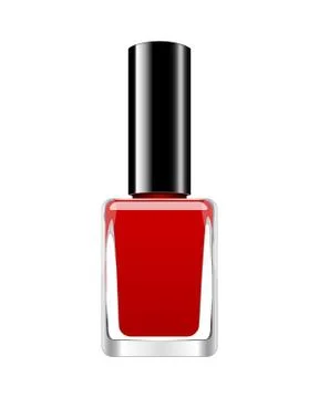 Vector background with red nail polish Stock Illustration