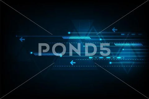 Vector background representing digital movement. Stock Illustration