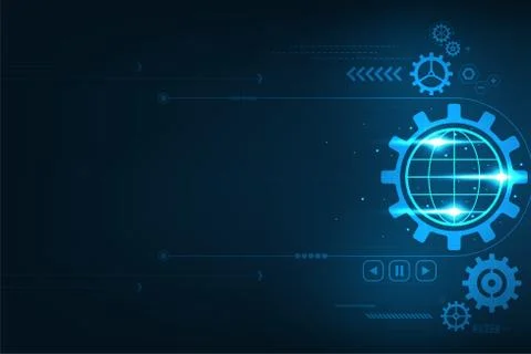 Vector background representing the technology that drives the world. Stock-Illustration