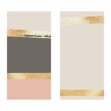 Vector background with rose gold foil for social media Stockillustratie