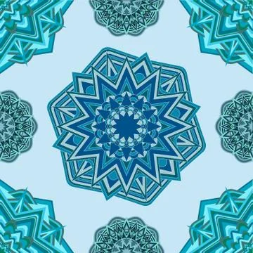 Vector background with round ornament Stock Illustration