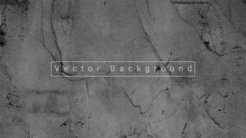 Vector background scratch texture. Grey concrete wall background. Stock Illustration