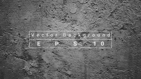Vector background scratch texture. Grey concrete wall background. Stock Illustration
