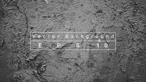 Vector background scratch texture. Grey concrete wall background. Illustrazione stock