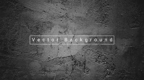 Vector background scratch texture. Grey concrete wall background. Stock Illustration