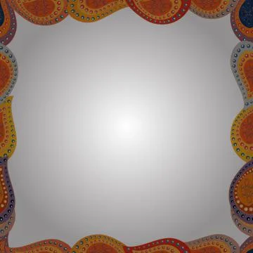 Vector Background seamless pattern with hand drawn Frame doodle. Seamless patter Illustrazione stock